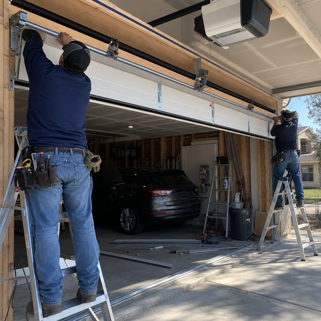 Garage door installation by professionals