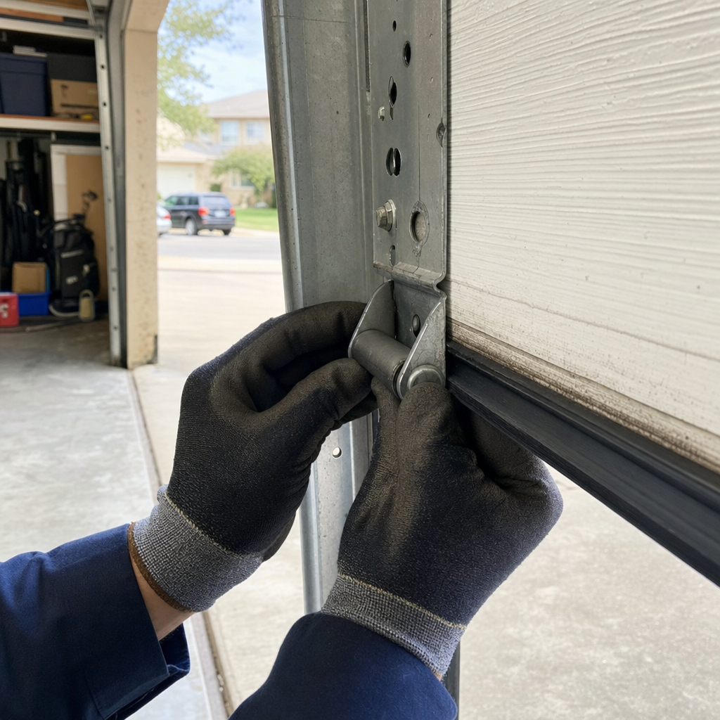 Garage door roller installation by professional in Austin, TX
